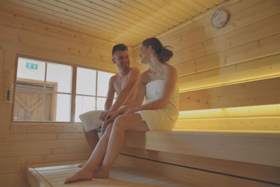 Vulkangarten-Sauna im Vulkanhotel Balance und Selfness Steffelberg in der Eifel